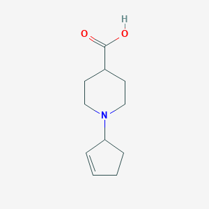molecular formula C11H17NO2 B1394322 1-Cyclopent-2-en-1-ylpiperidine-4-carboxylic acid CAS No. 1216669-89-4
