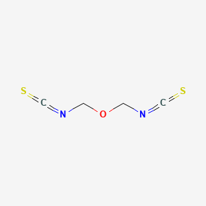 molecular formula C4H4N2OS2 B13943224 Ether, bis(isothiocyanomethyl) CAS No. 63918-92-3