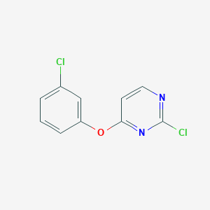 B1394324 4-(3-Chlorophenoxy)-2-chloropyrimidine CAS No. 1203546-24-0
