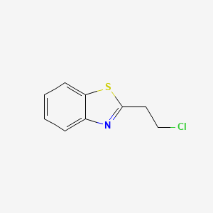 molecular formula C9H8ClNS B13943327 Benzothiazole, 2-(2-chloroethyl)- 