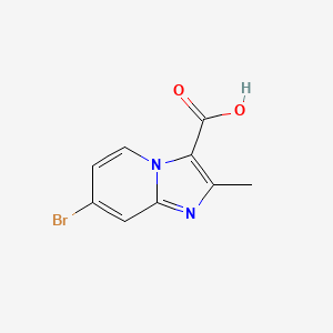 molecular formula C9H7BrN2O2 B1394338 7-Bromo-2-methylimidazo[1,2-a]-pyridine-3-carboxylic acid CAS No. 1159831-07-8