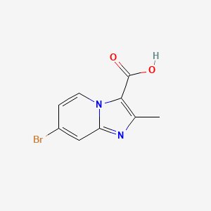 molecular formula C9H7BrN2O2 B1394338 7-Bromo-2-methylimidazo[1,2-a]pyridine-3-carboxylic acid CAS No. 1159831-07-8