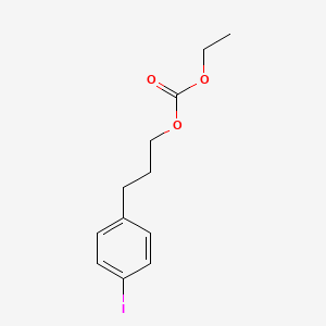 molecular formula C12H15IO3 B13943429 Ethyl 3-(4-iodophenyl)propyl carbonate CAS No. 60075-79-8
