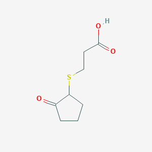 3-[(2-Oxocyclopentyl)thio]propanoic acid