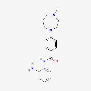 molecular formula C19H24N4O B13943473 N-(2-aminophenyl)-4-(4-methyl-1,4-diazepan-1-yl)benzamide 