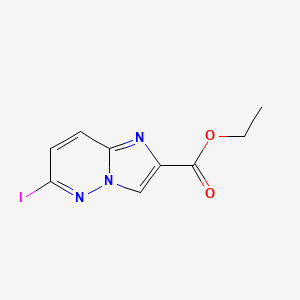 molecular formula C9H8IN3O2 B1394351 Ethyl 6-Iodoimidazo[1,2-b]pyridazine-2-carboxylate CAS No. 1005786-10-6