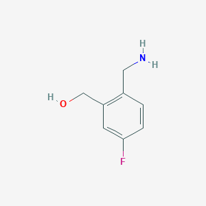 molecular formula C8H10FNO B13943536 [2-(Aminomethyl)-5-fluorophenyl]methanol 
