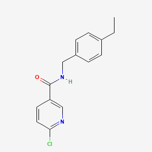 6-Chloro-N-(4-ethylbenzyl)nicotinamide