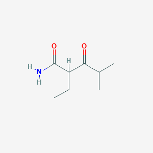 molecular formula C8H15NO2 B13943587 2-Ethyl-4-methyl-3-oxopentanamide CAS No. 857478-52-5