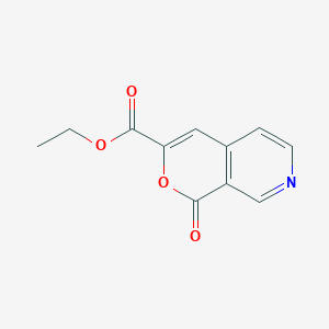 molecular formula C11H9NO4 B1394361 Ethyl 1-Oxo-1H-pyrano[3,4-c]pyridine-3-carboxylate CAS No. 58790-51-5