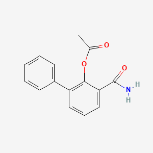 molecular formula C15H13NO3 B13943638 2-Acetoxy-3-phenylbenzamide CAS No. 63887-49-0