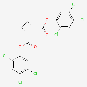 molecular formula C18H10Cl6O4 B13943648 Bis(2,4,5-trichlorophenyl) cyclobutane-1,2-dicarboxylate CAS No. 64011-98-9