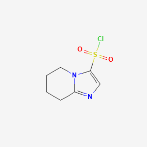 molecular formula C7H9ClN2O2S B1394365 5,6,7,8-Tetrahydroimidazo[1,2-a]pyridine-3-sulfonyl chloride CAS No. 1216892-47-5
