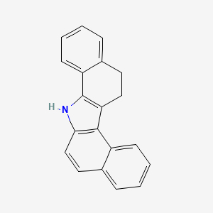 molecular formula C20H15N B13943656 7H-DIBENZO(a,g)CARBAZOLE, 12,13-DIHYDRO- CAS No. 63077-00-9