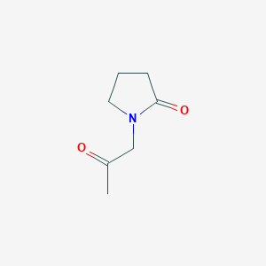 molecular formula C7H11NO2 B13943666 1-(2-Oxopropyl)pyrrolidin-2-one CAS No. 61892-90-8