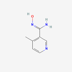 molecular formula C7H9N3O B1394367 N'-Hydroxy-4-methylpyridine-3-carboximidamide CAS No. 1159319-18-2