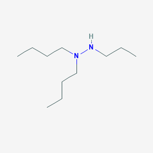 molecular formula C11H26N2 B13943728 1,1-Dibutyl-2-propylhydrazine CAS No. 61699-88-5