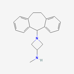 molecular formula C19H22N2 B13943735 N-methyl-1-(2-tricyclo[9.4.0.03,8]pentadeca-1(15),3,5,7,11,13-hexaenyl)azetidin-3-amine CAS No. 61450-23-5
