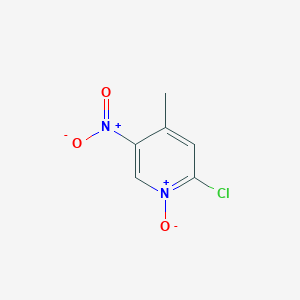 molecular formula C6H5ClN2O3 B13943742 2-Chloro-4-methyl-5-nitro-pyridine 1-oxide 