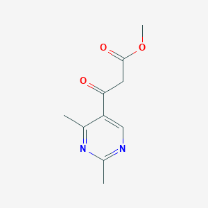 molecular formula C10H12N2O3 B1394378 Methyl 3-(2,4-dimethylpyrimidin-5-yl)-3-oxopropanoate CAS No. 1083350-31-5