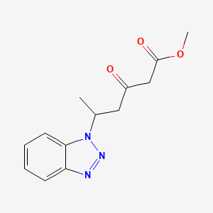 molecular formula C13H15N3O3 B1394379 5-Benzotriazol-1-yl-3-oxo-hexanoic acid methyl ester CAS No. 1229626-83-8