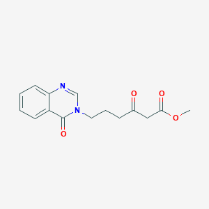 molecular formula C15H16N2O4 B1394380 3-Oxo-6-(4-oxo-4H-quinazolin-3-yl)-hexanoic acid methyl ester CAS No. 1229627-53-5
