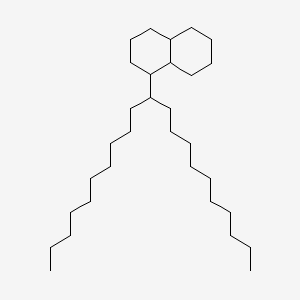 molecular formula C31H60 B13943837 Naphthalene, 1-(1-decylundecyl)decahydro- CAS No. 55320-00-8