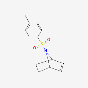 molecular formula C13H15NO2S B13943849 7-[(4-Methylphenyl)sulfonyl]-7-azabicyclo[2.2.1]hept-2-ene CAS No. 55590-29-9