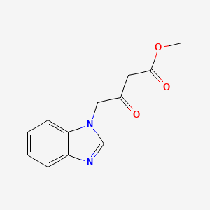 molecular formula C13H14N2O3 B1394388 4-(2-Methyl-benzoimidazol-1-yl)-3-oxo-butyric acid methyl ester CAS No. 1229627-39-7