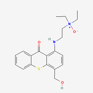 molecular formula C20H24N2O3S B13943886 Hycanthone N-oxide CAS No. 54484-90-1
