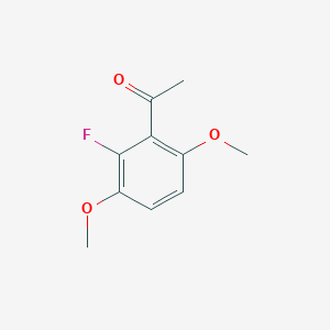 molecular formula C10H11FO3 B13943914 1-(2-Fluoro-3,6-dimethoxyphenyl)ethanone 