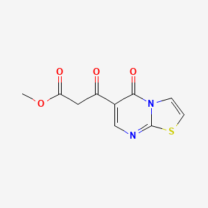 molecular formula C10H8N2O4S B1394392 Methyl 3-oxo-3-(5-oxo-5H-thiazolo[3,2-a]pyrimidin-6-yl)propanoate CAS No. 1229626-91-8