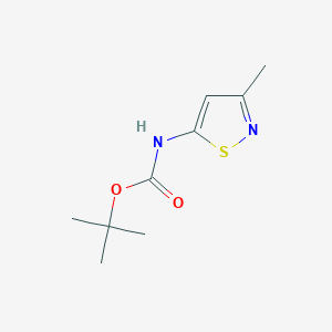 molecular formula C9H14N2O2S B13943927 5-(Boc-amino)-3-methylisothiazole 