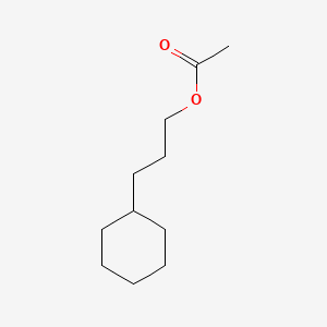 molecular formula C11H20O2 B13943960 Cyclohexylpropyl acetate CAS No. 60416-24-2