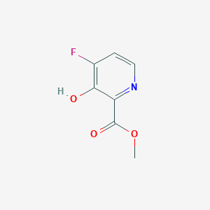 molecular formula C7H6FNO3 B13943985 Methyl 4-fluoro-3-hydroxypicolinate 