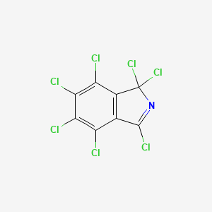molecular formula C8Cl7N B13944003 1H-Isoindole, 1,1,3,4,5,6,7-heptachloro- CAS No. 52135-26-9