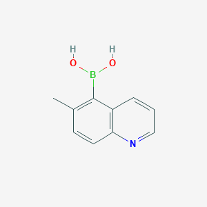 molecular formula C10H10BNO2 B1394406 (6-METHYL-5-QUINOLINYL)BORONIC ACID CAS No. 1287753-42-7