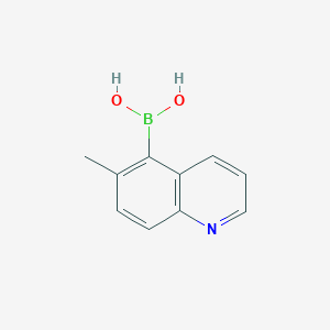 molecular formula C10H10BNO2 B1394406 (6-甲基喹啉-5-基)硼酸 CAS No. 1287753-42-7