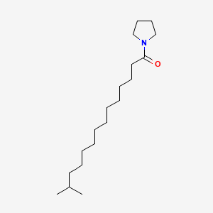 molecular formula C19H37NO B13944063 1-(13-Methyltetradecanoyl)pyrrolidine CAS No. 56630-52-5