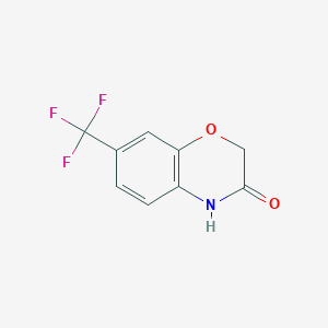 molecular formula C9H6F3NO2 B1394408 7-(三氟甲基)-2H-1,4-苯并恶嗪-3(4H)-酮 CAS No. 1215325-65-7