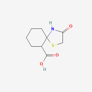 molecular formula C9H13NO3S B1394412 3-Oxo-1-thia-4-azaspiro[4.5]decane-6-carboxylic acid CAS No. 1228182-76-0