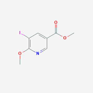 molecular formula C8H8INO3 B1394414 Methyl 5-iodo-6-methoxypyridine-3-carboxylate CAS No. 1242268-18-3