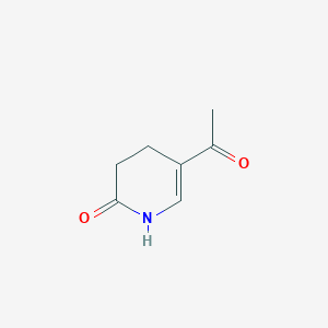 molecular formula C7H9NO2 B13944150 2(1H)-Pyridinone, 5-acetyl-3,4-dihydro- CAS No. 61892-76-0