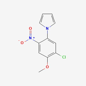 molecular formula C11H9ClN2O3 B1394417 1-(5-chloro-4-methoxy-2-nitrophenyl)-1H-pyrrole CAS No. 1246738-32-8