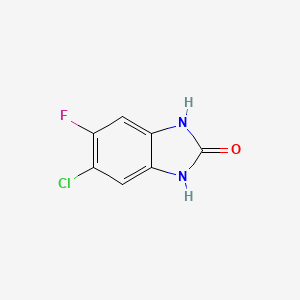 molecular formula C7H4ClFN2O B1394421 5-Chloro-6-fluoro-1,3-dihydro-2H-benzimidazol-2-one CAS No. 1075753-25-1