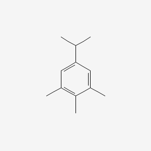 molecular formula C12H18 B13944219 Benzene, 1,2,3-trimethyl-5-(1-methylethyl) CAS No. 25401-02-9