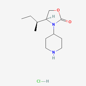 (4S)-4-[(1S)-1-Methylpropyl]-3-piperidin-4-yl-1,3-oxazolidin-2-one hydrochloride