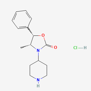 (4R,5S)-4-Methyl-5-phenyl-3-piperidin-4-yl-1,3-oxazolidin-2-one hydrochloride