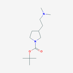 molecular formula C13H26N2O2 B13944327 tert-Butyl 3-(2-(dimethylamino)ethyl)pyrrolidine-1-carboxylate 
