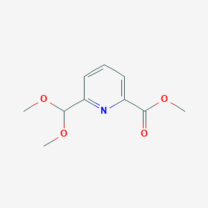 molecular formula C10H13NO4 B13944530 Methyl 6-(dimethoxymethyl)pyridine-2-carboxylate CAS No. 118130-85-1